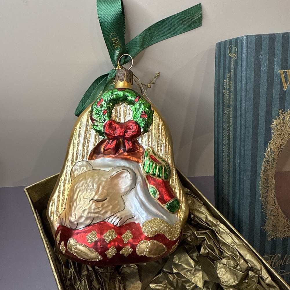 Waterford Holiday Heirloom Xmas Ornament 4.5"T